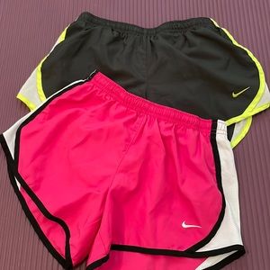 Nike Womens shorts bundle in Pink/Black and Gray/Yellow